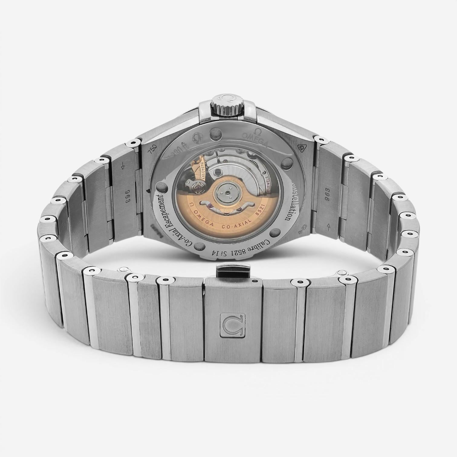 Omega Constellation 18K White Gold Diamond Automatic Ladies Watch 123.55.31.20.5 — view 4