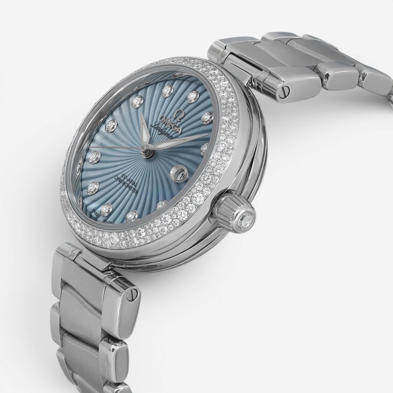 Omega De Ville Ladymatic Diamond Stainless Steel Automatic Ladies Watch 425.35.3 — view 2