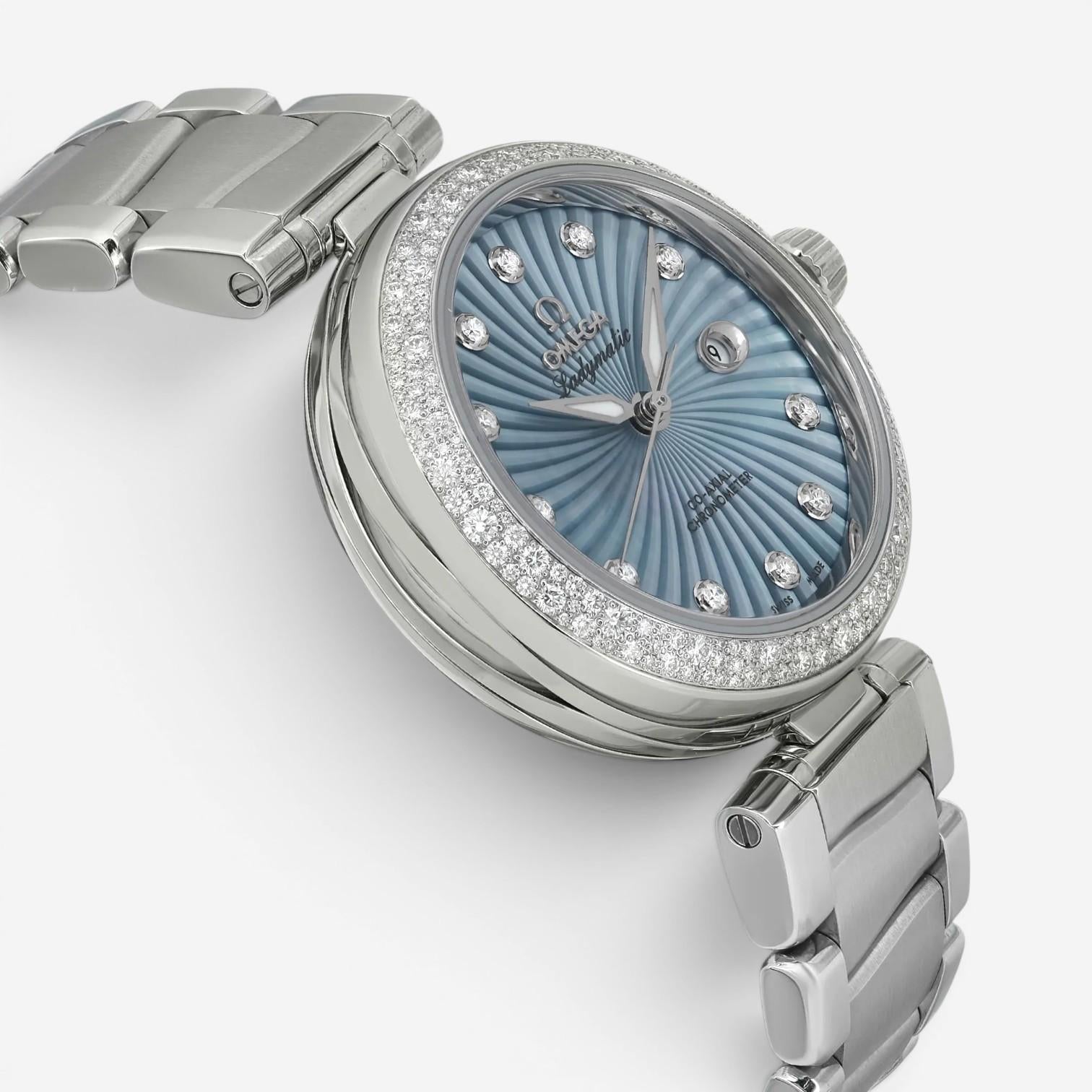 Omega De Ville Ladymatic Diamond Stainless Steel Automatic Ladies Watch 425.35.3 — view 3