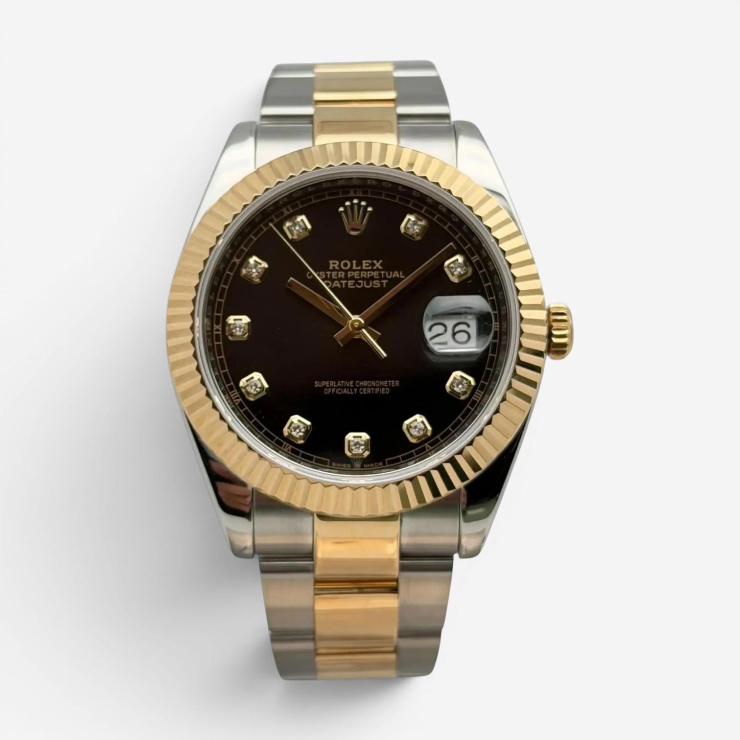 Rolex Datejust Stainless Steel Diamond Automatic Men's Watch 126333