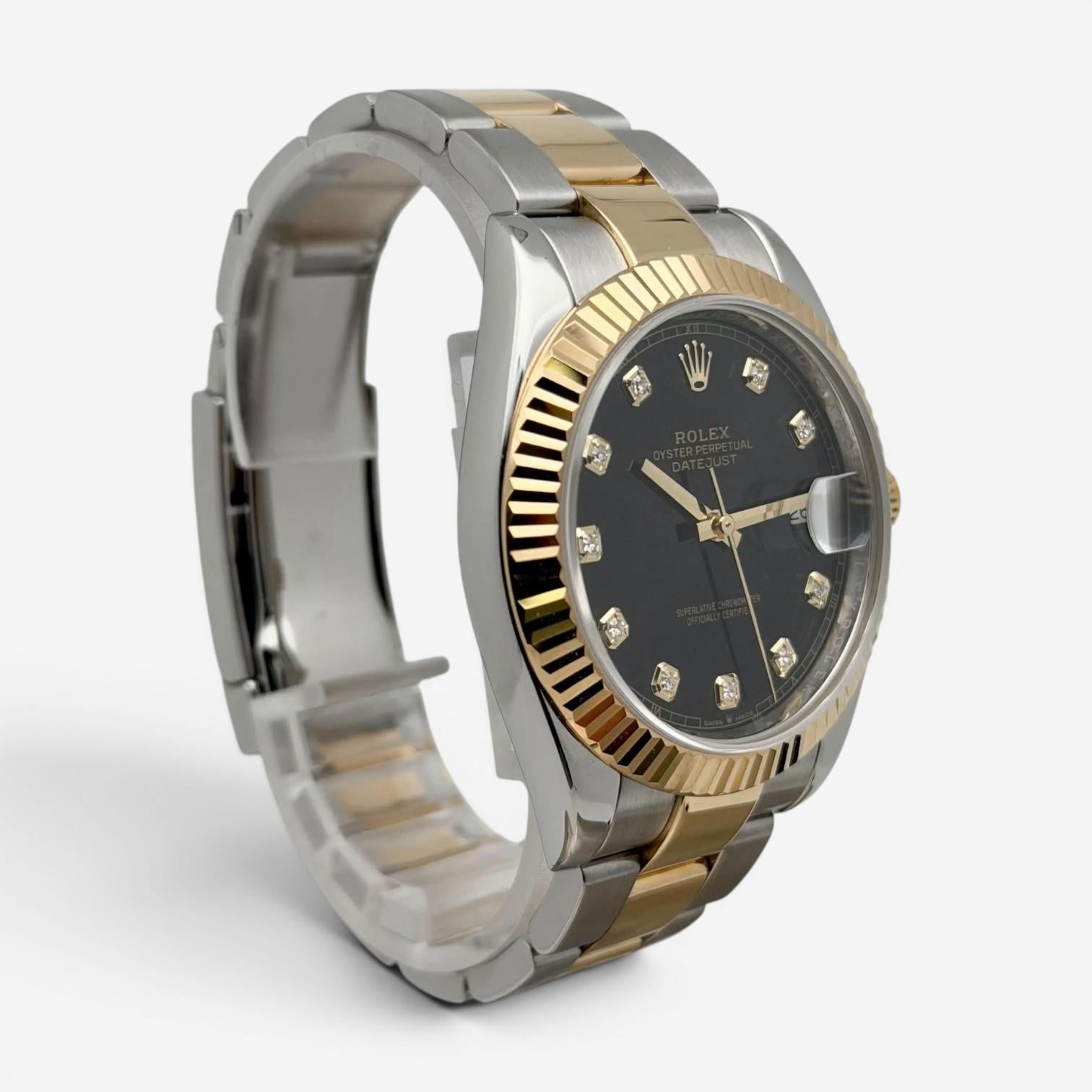 Rolex Datejust Stainless Steel Diamond Automatic Men's Watch 126333 — view 3