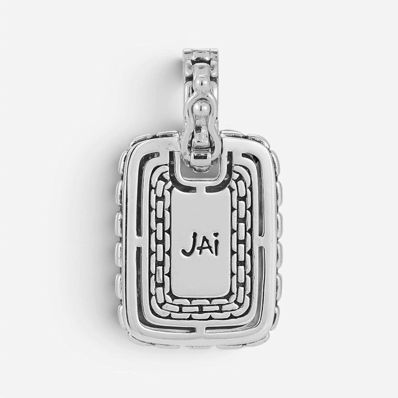 JAI Sterling Silver Diamond Pave Men's Pendant Necklace JJH3041MP-DI — view 5