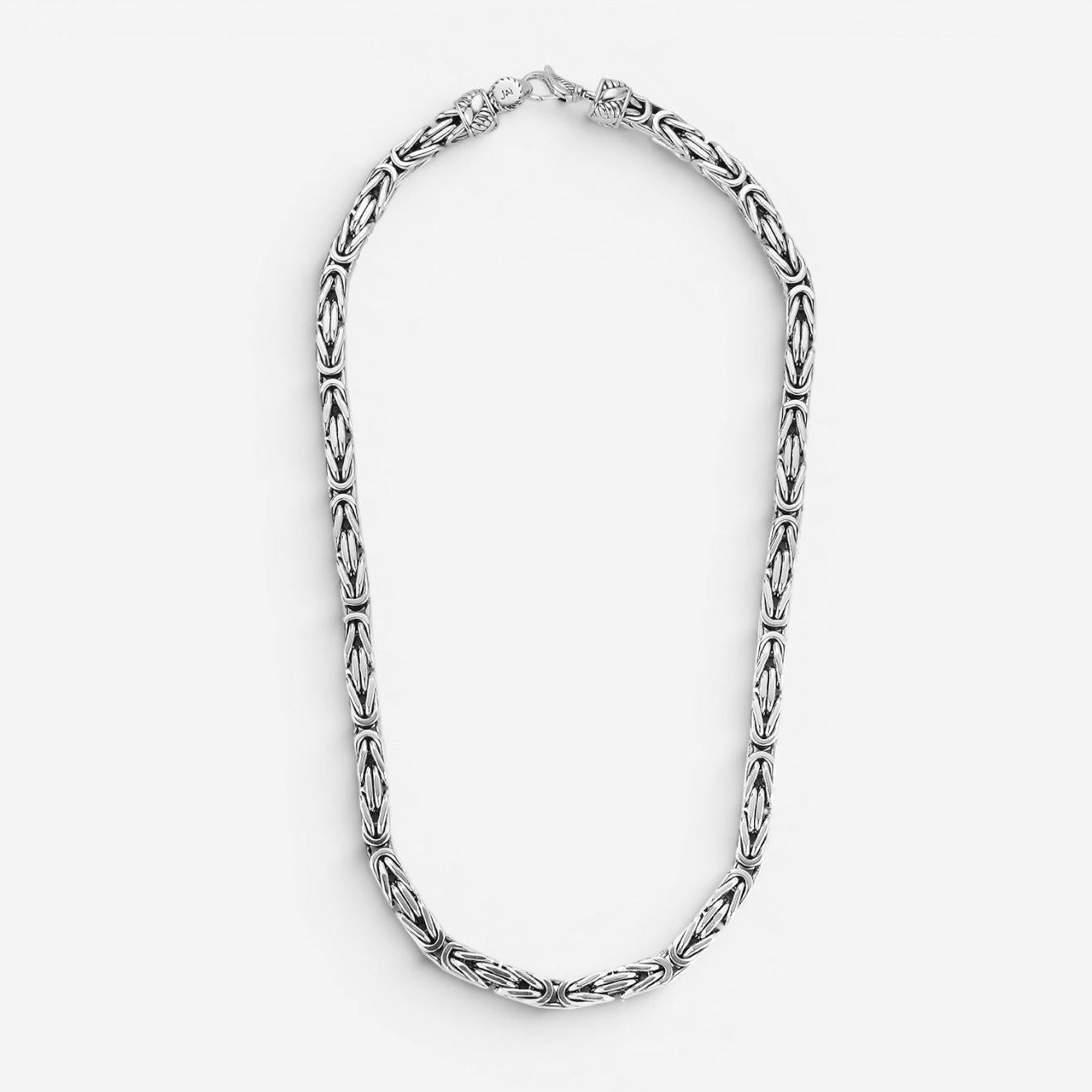 JAI Sterling Silver Byzantine Men's Necklace JJH1032MN