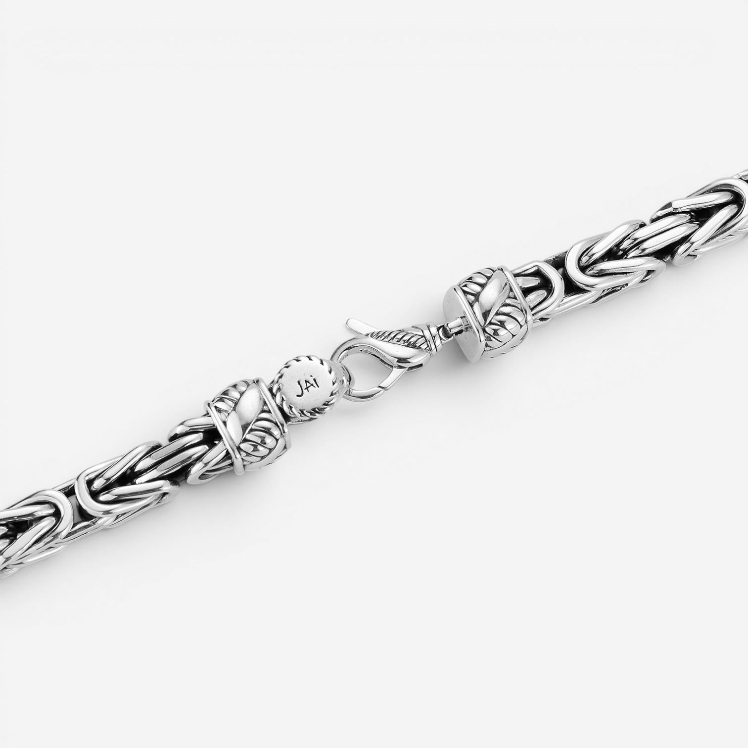 JAI Sterling Silver Byzantine Men's Necklace JJH1032MN — view 3