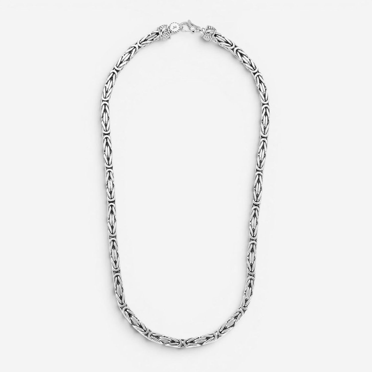 JAI Sterling Silver Byzantine Men's Necklace JJH1033MN