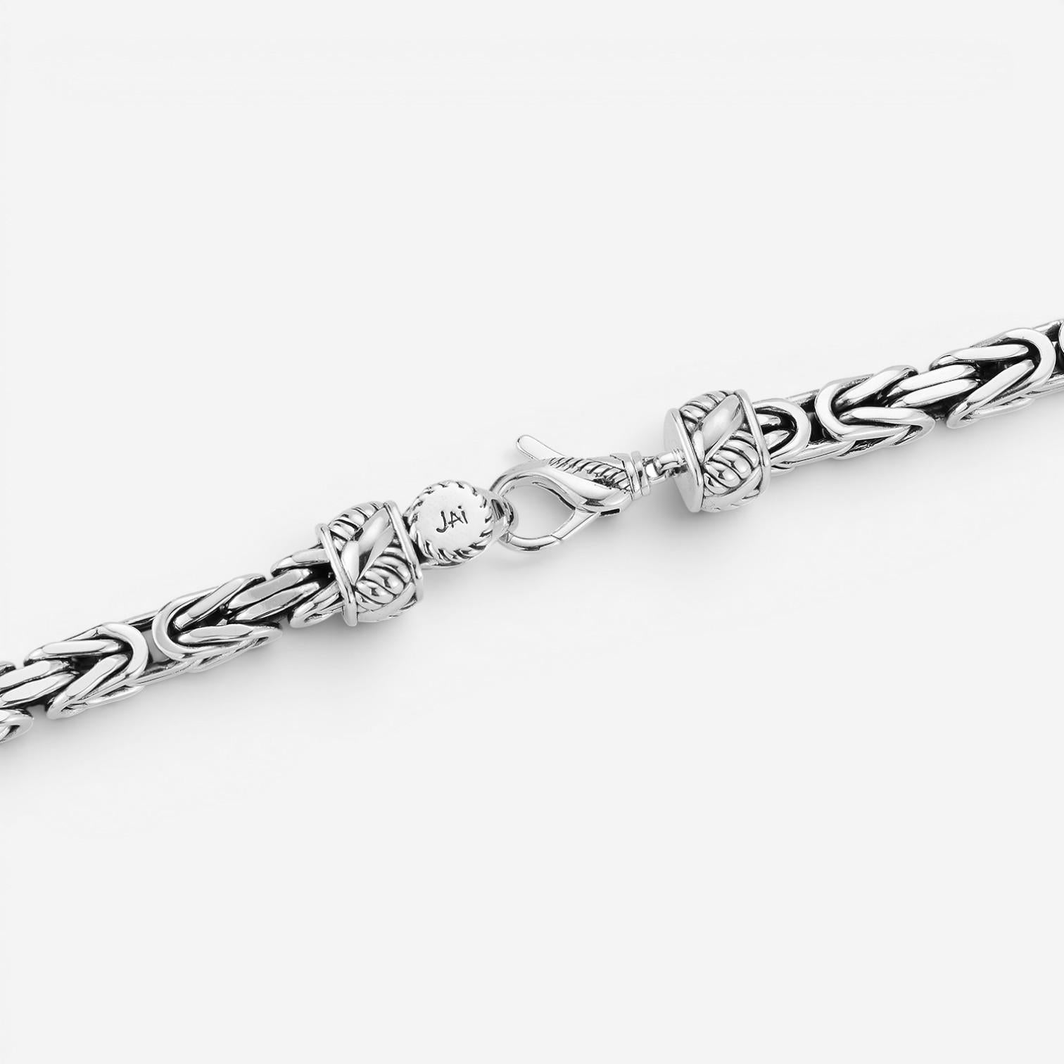 JAI Sterling Silver Byzantine Men's Necklace JJH1033MN — view 3