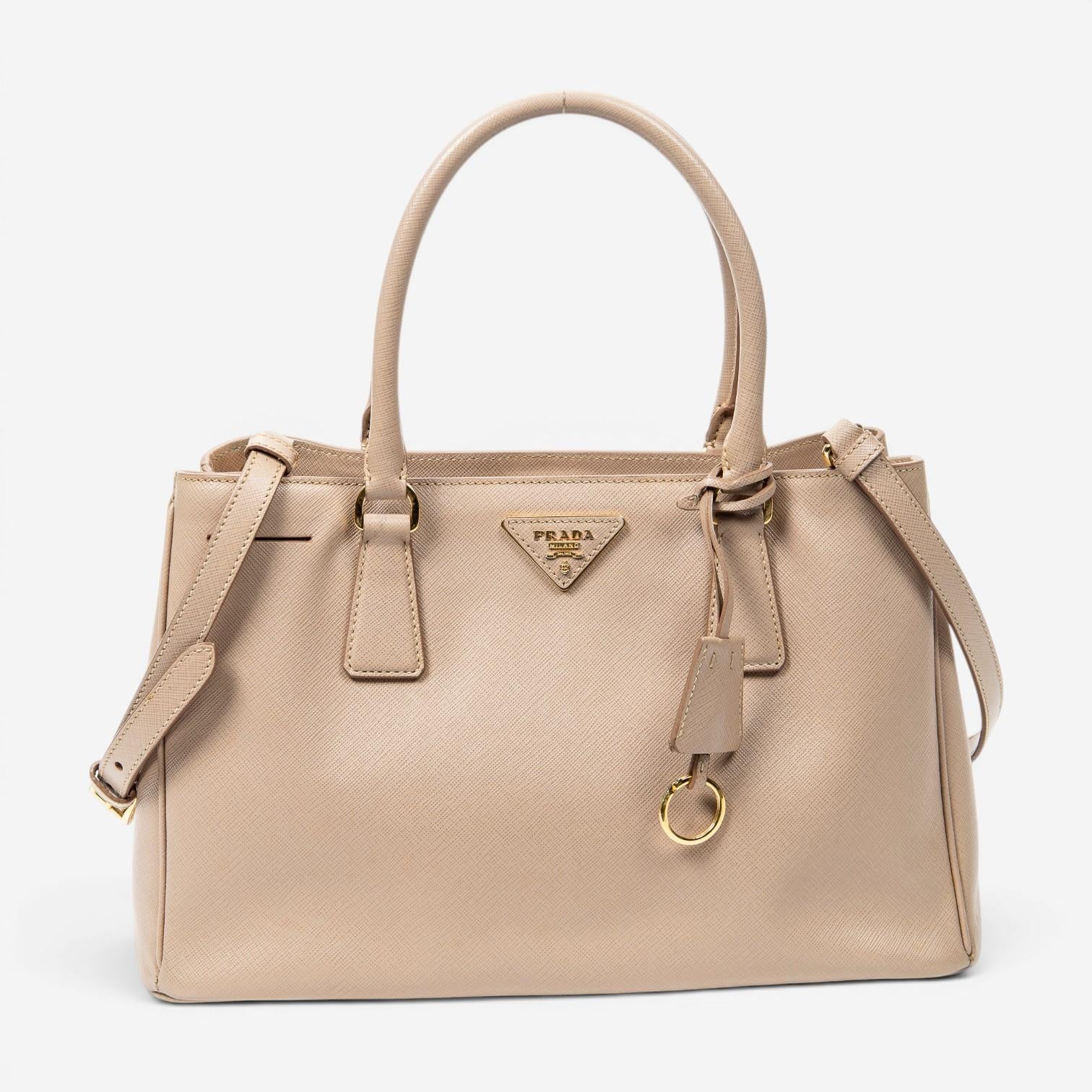 Prada Open Tote Small Light Pink Saffiano Leather Tote Bag ABC9563