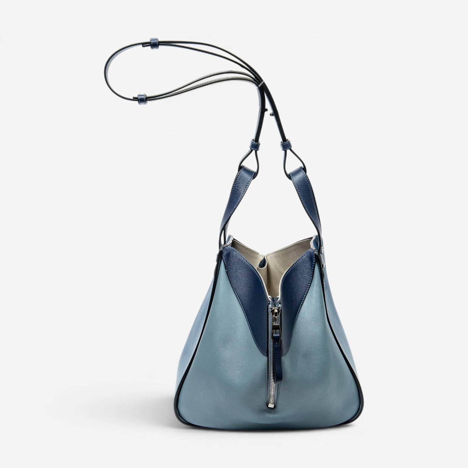 Loewe Hammock Small Blue Calfskin Leather Shoulder Bag ABC4946 — view 4