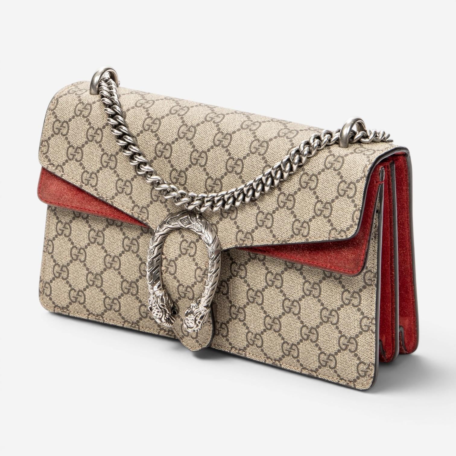 Gucci Dionysus Small Beige Supreme Coated Canvas Chain Crossbody Bag ABC8985 — view 2