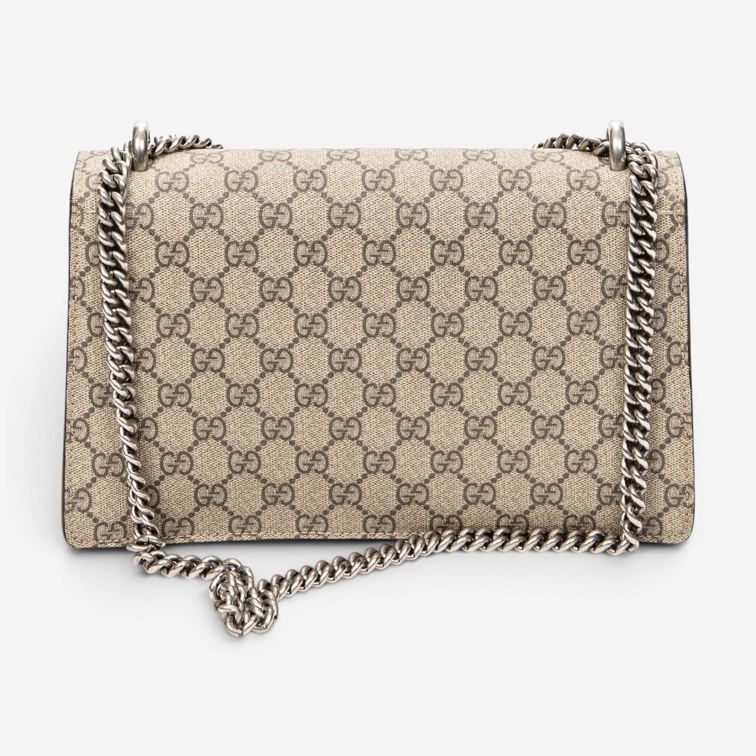 Gucci Dionysus Small Beige Supreme Coated Canvas Chain Crossbody Bag ABC8985 — view 5