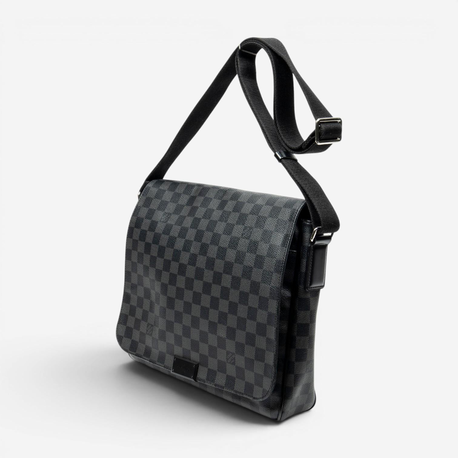Louis Vuitton Daniel Black & Gray Damier Graphite Coated Canvas Shoulder Bag ABC — view 2