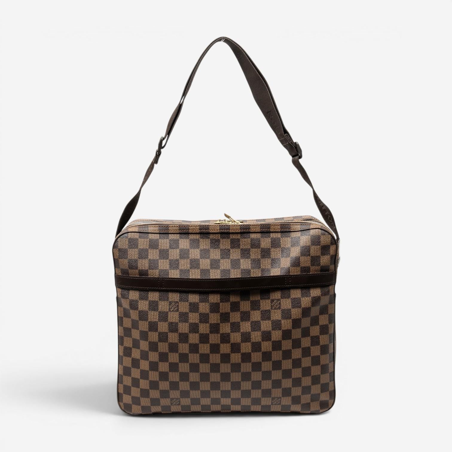 Louis Vuitton Dorsoduro Brown Damier Ebene Coated Canvas Shoulder Bag ABC4290