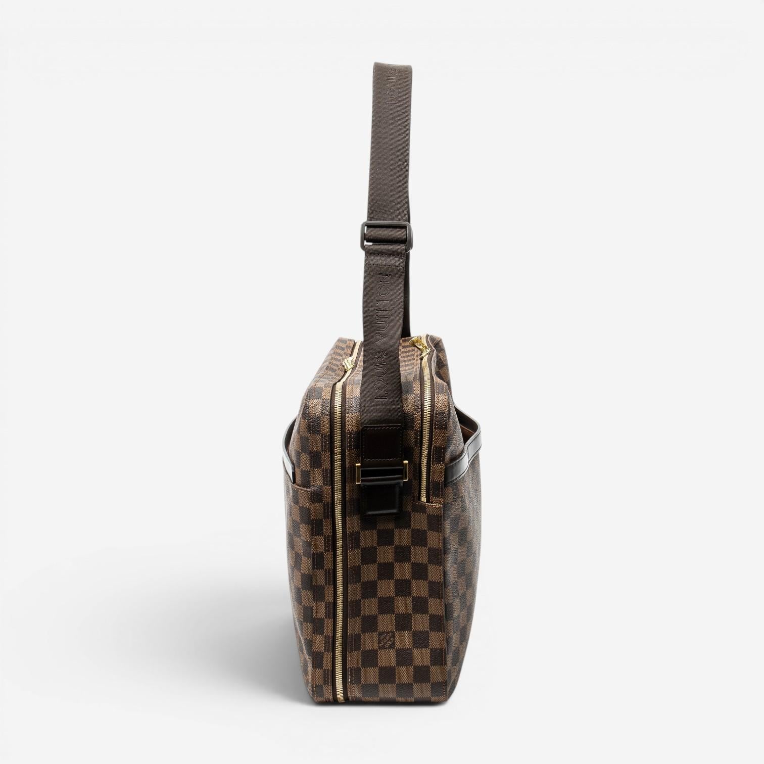 Louis Vuitton Dorsoduro Brown Damier Ebene Coated Canvas Shoulder Bag ABC4290 — view 3