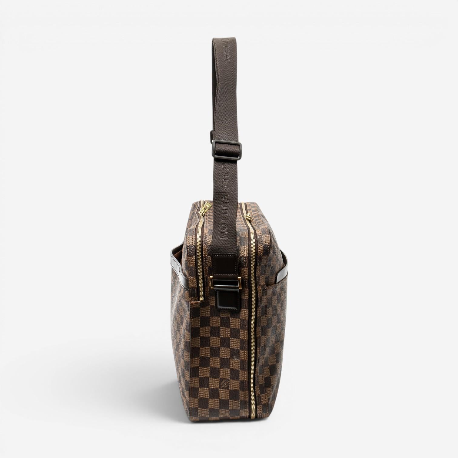 Louis Vuitton Dorsoduro Brown Damier Ebene Coated Canvas Shoulder Bag ABC4290 — view 4