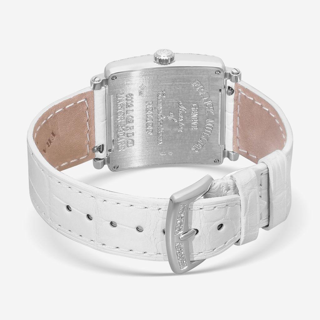 Franck Muller Master Square Relief 18K White Gold Diamond Quartz Ladies Watch 60 — view 3
