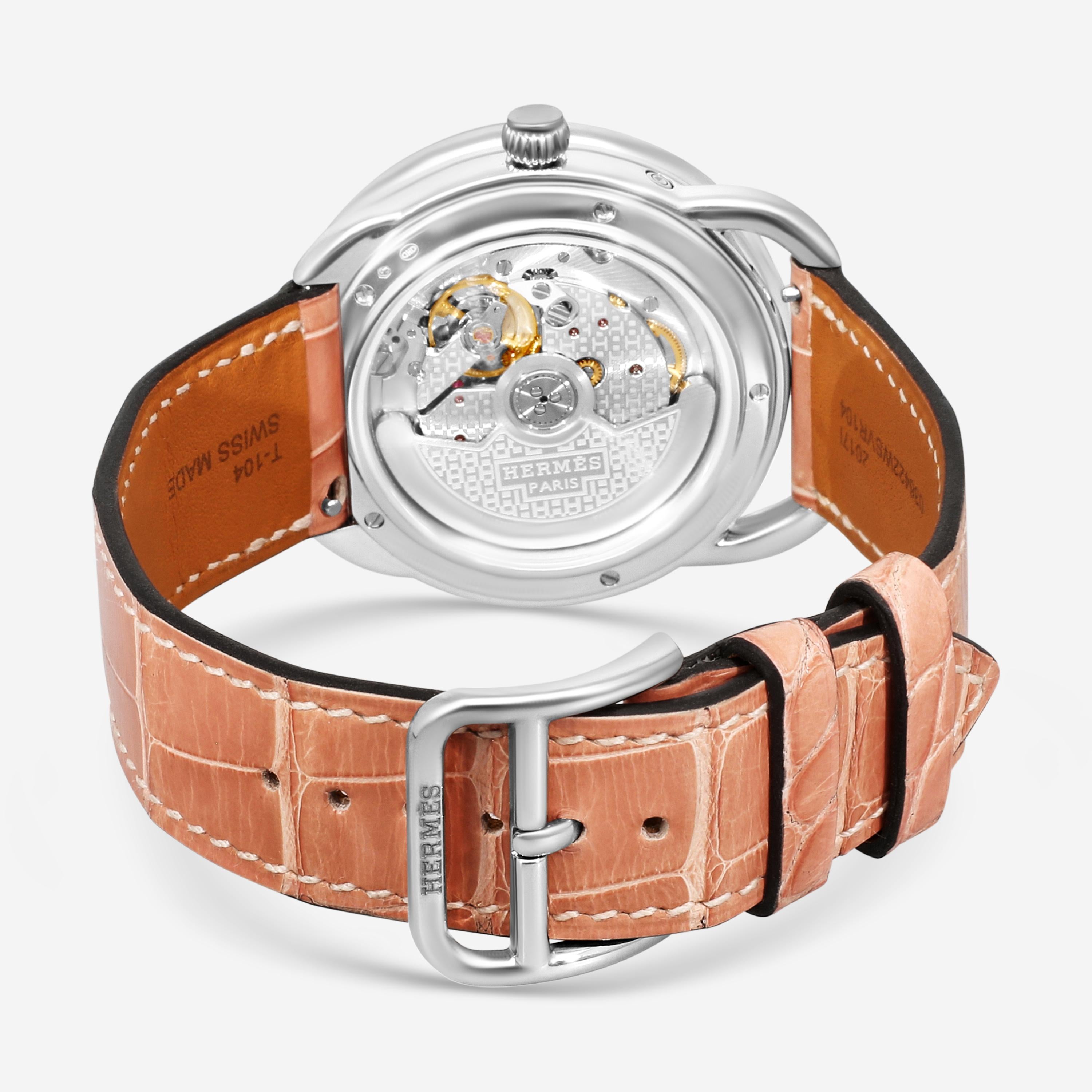Hermès Arceau Space Derby 18K White Gold Automatic Unisex Watch AR7.B91 — view 3