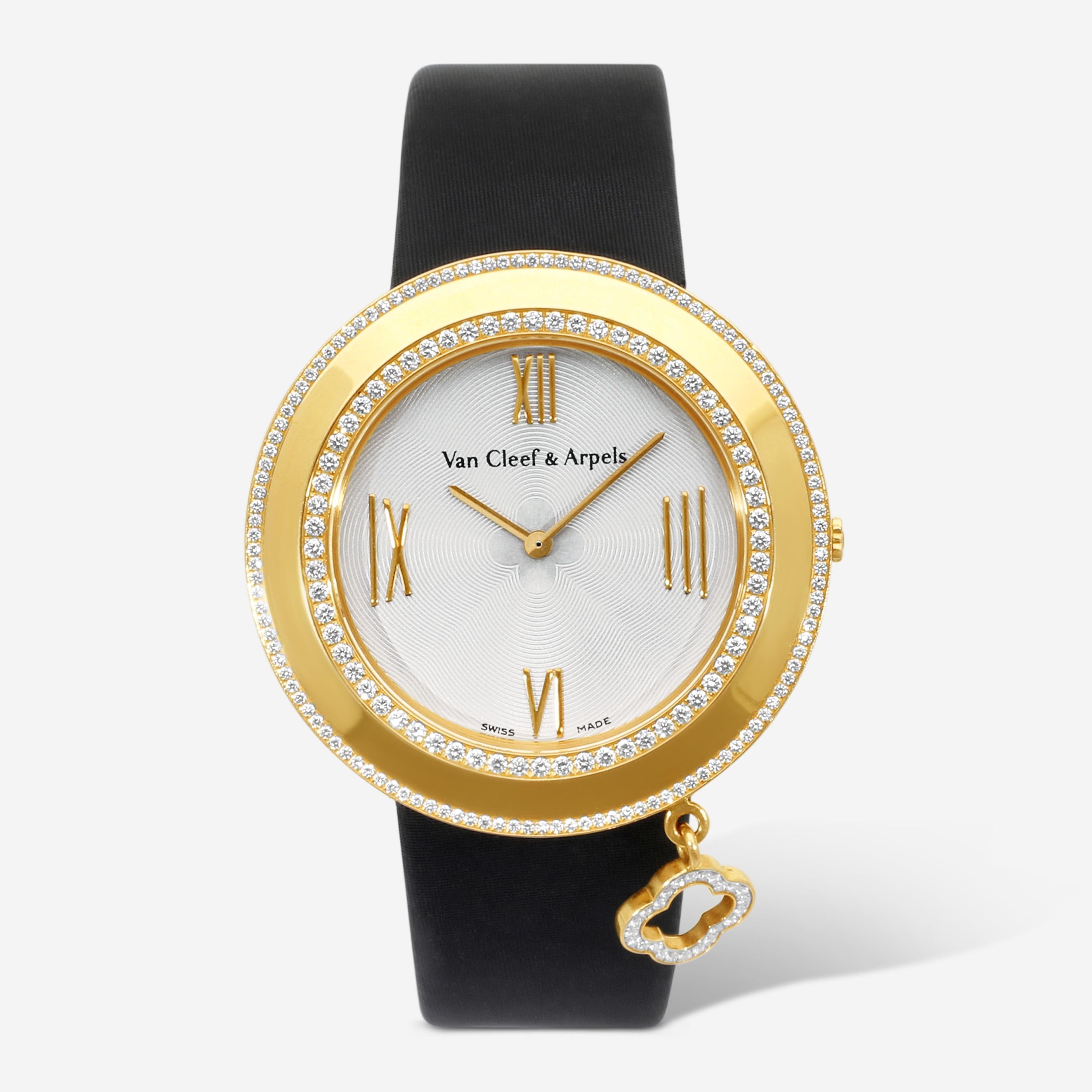 Van Cleef & Arpels Charms 18K Rose Gold Diamond Quartz Ladies Watch VCARM95100