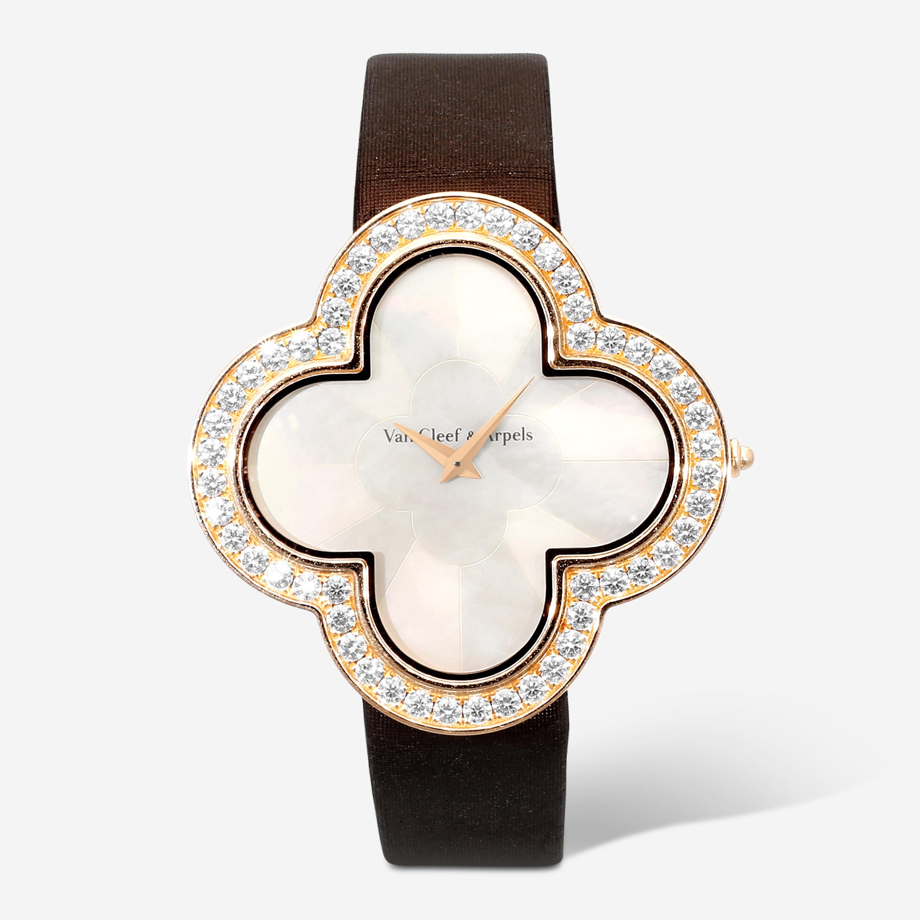 Van Cleef & Arpels Alhambra Talisman 18K Rose Gold Quartz Ladies Watch H45534