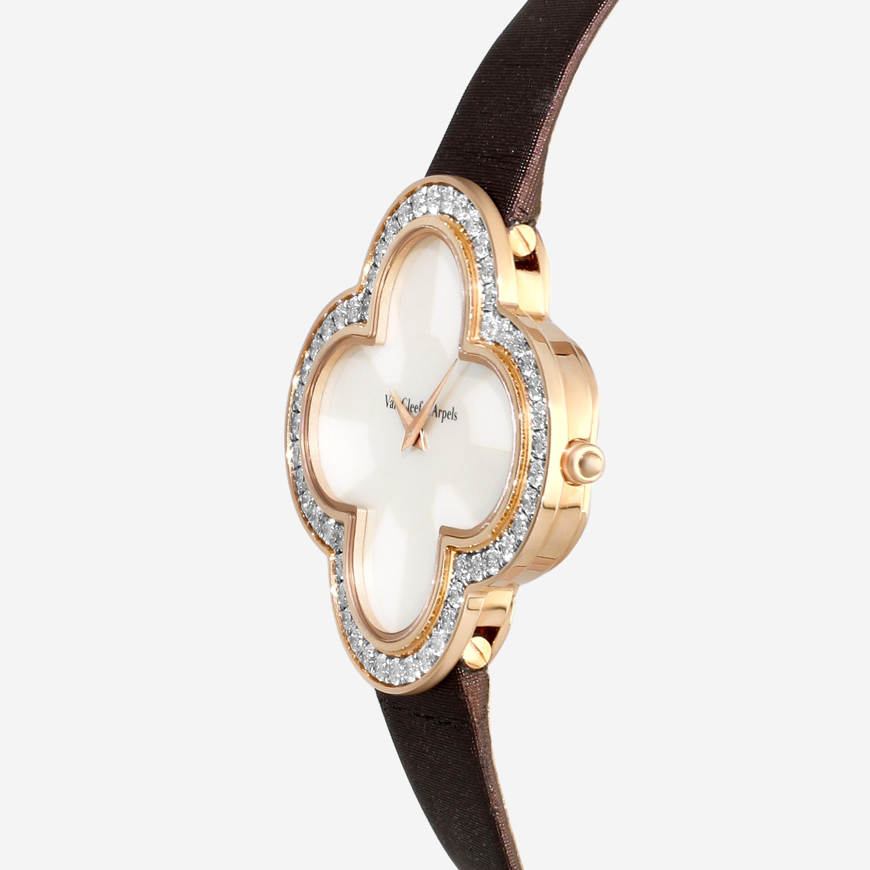 Van Cleef & Arpels Alhambra Talisman 18K Rose Gold Quartz Ladies Watch H45534 — view 2