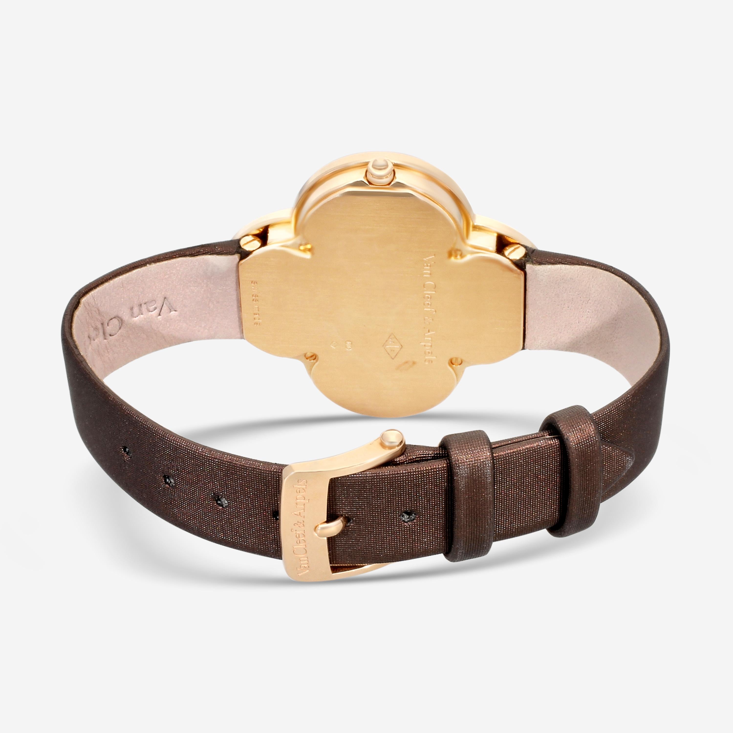 Van Cleef & Arpels Alhambra Talisman 18K Rose Gold Quartz Ladies Watch H45534 — view 3