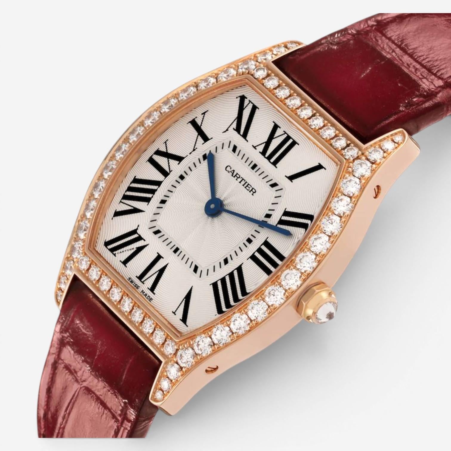Cartier Torque 18K Rose Gold Diamond Manual Wind Ladies Watch WA501008 — view 2