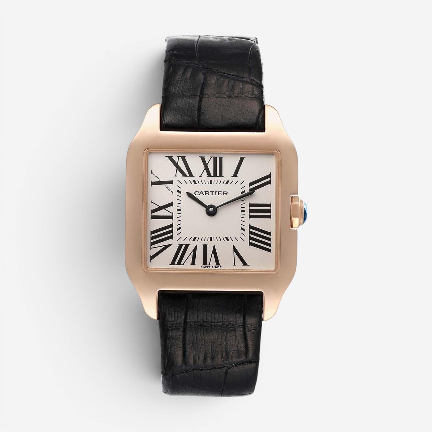 Cartier Santos Dumont 18K Rose Gold Quartz Men's Watch W2009251