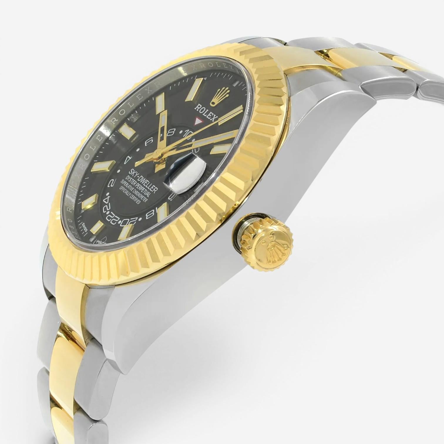Rolex Sky-Dweller Stainless Steel & 18K Yellow Gold Automatic Men's Watch 326933 — view 2