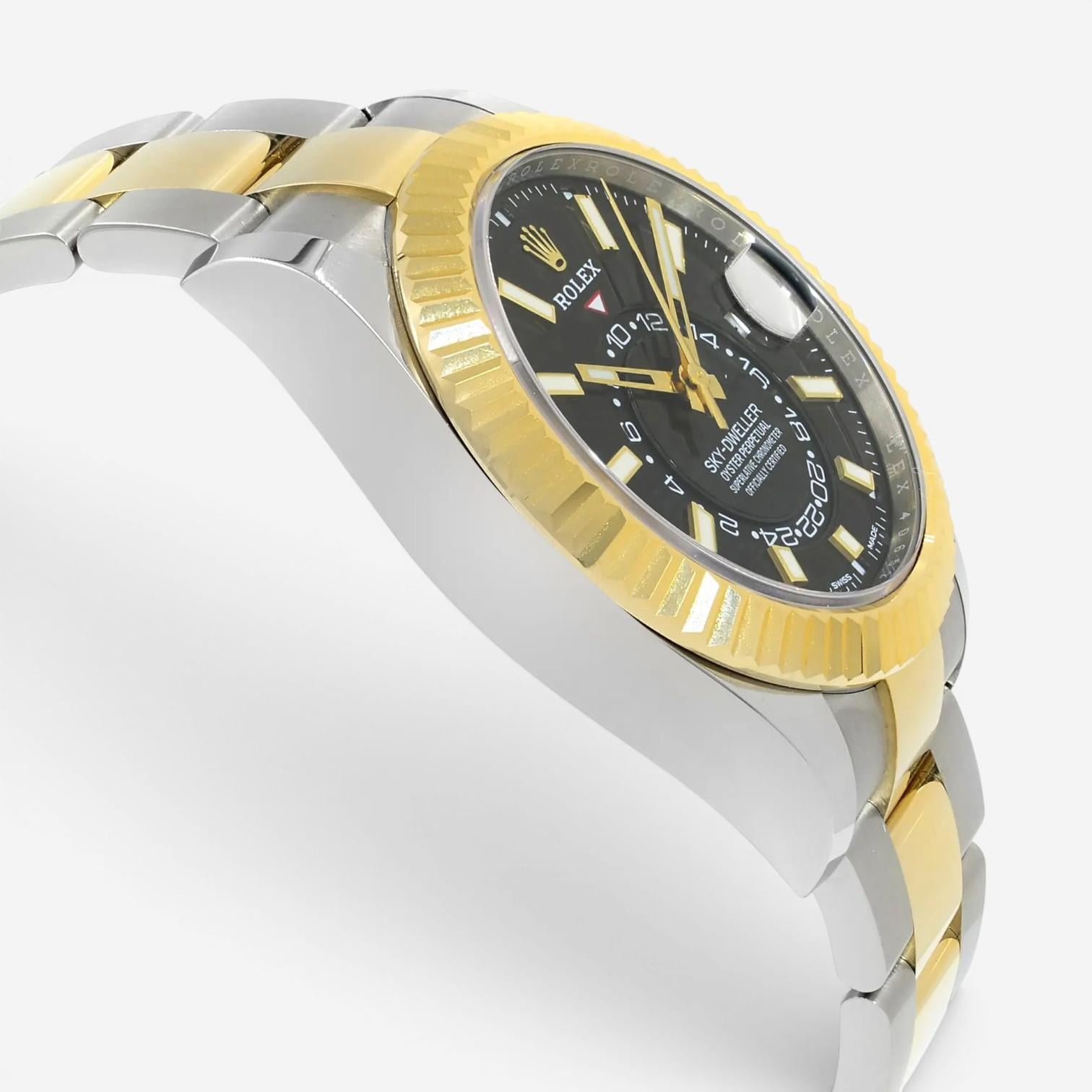 Rolex Sky-Dweller Stainless Steel & 18K Yellow Gold Automatic Men's Watch 326933 — view 3