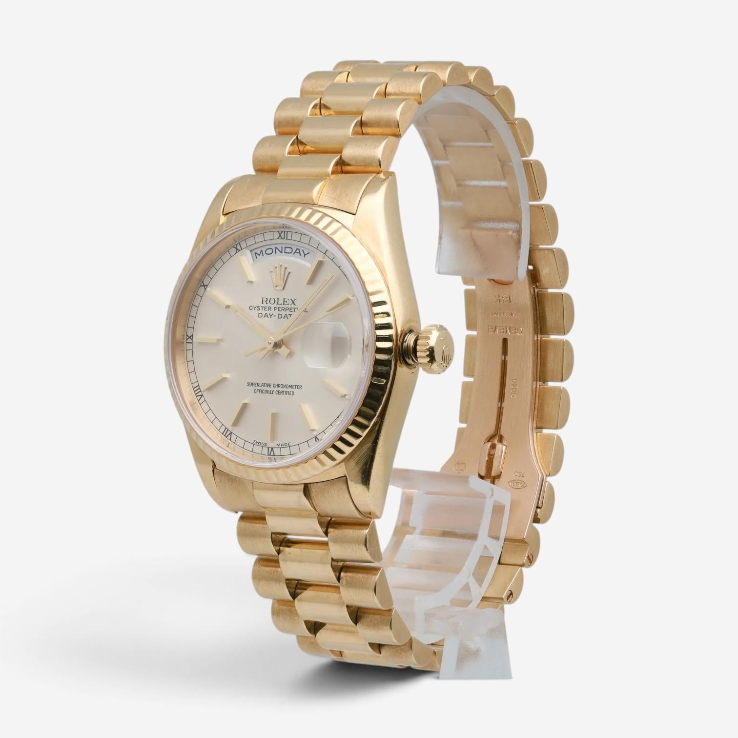 Rolex Day-Date President 18K Yellow Gold Automatic Unisex Watch 18238 — view 2