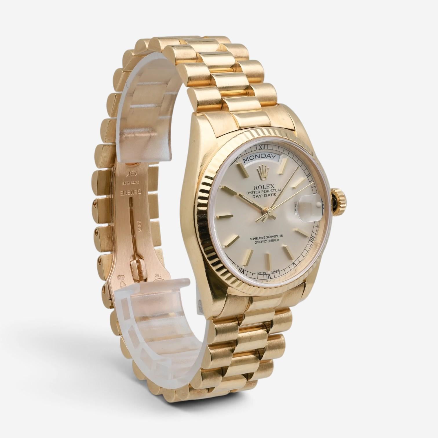 Rolex Day-Date President 18K Yellow Gold Automatic Unisex Watch 18238 — view 3