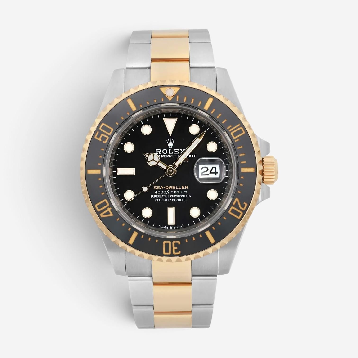 Rolex Sea-Dweller 18K Yellow Gold & Stainless Steel Automatic Men's Watch 126603