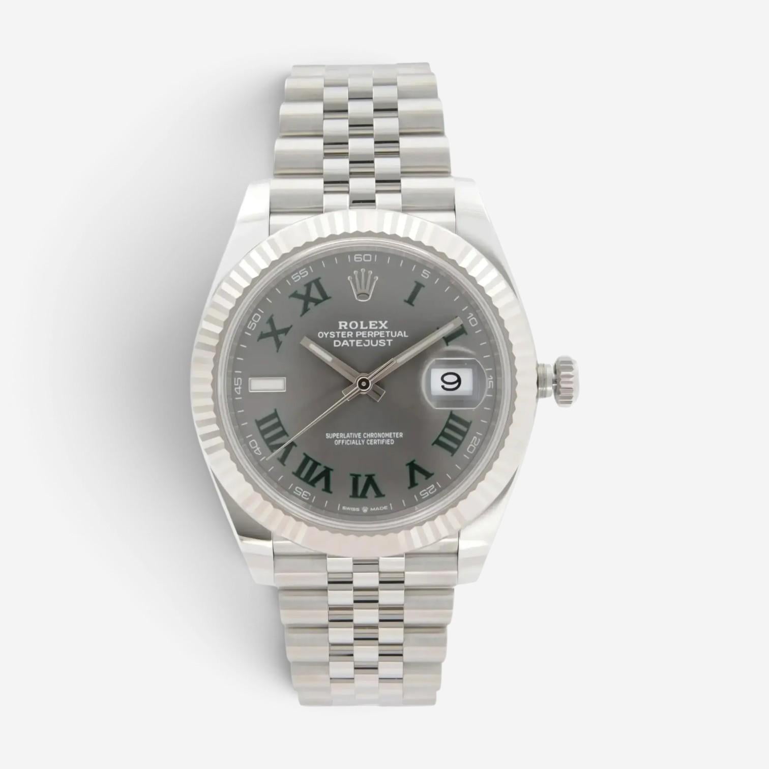 Rolex Datejust 41mm Stainless Steel Automatic Men's Watch 126334-0022