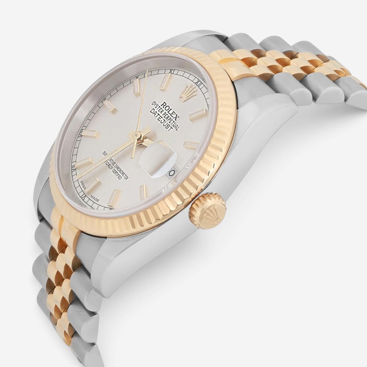 Rolex Datejust 36mm Stainless Steel Automatic Unisex Watch 116233 — view 2