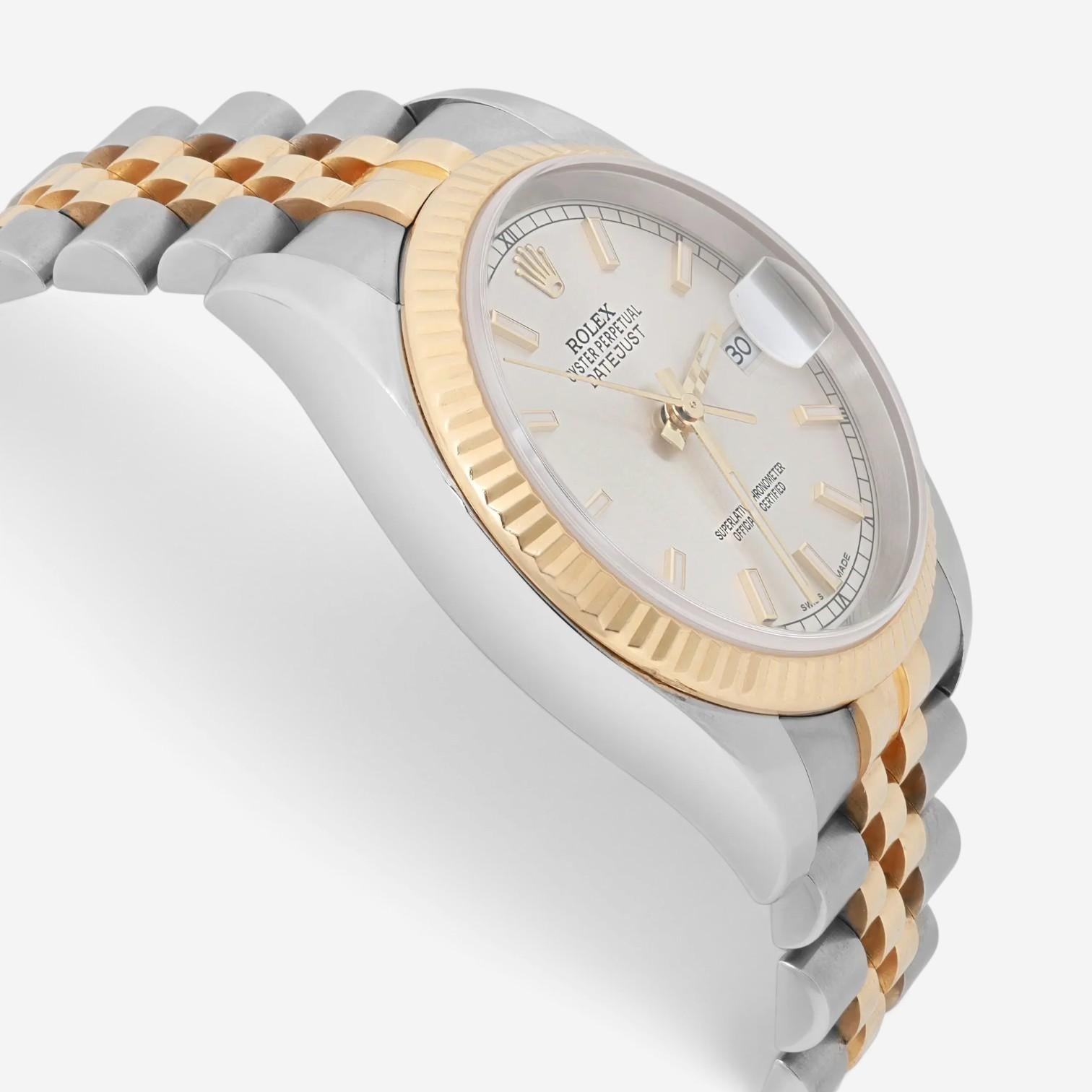 Rolex Datejust 36mm Stainless Steel Automatic Unisex Watch 116233 — view 3