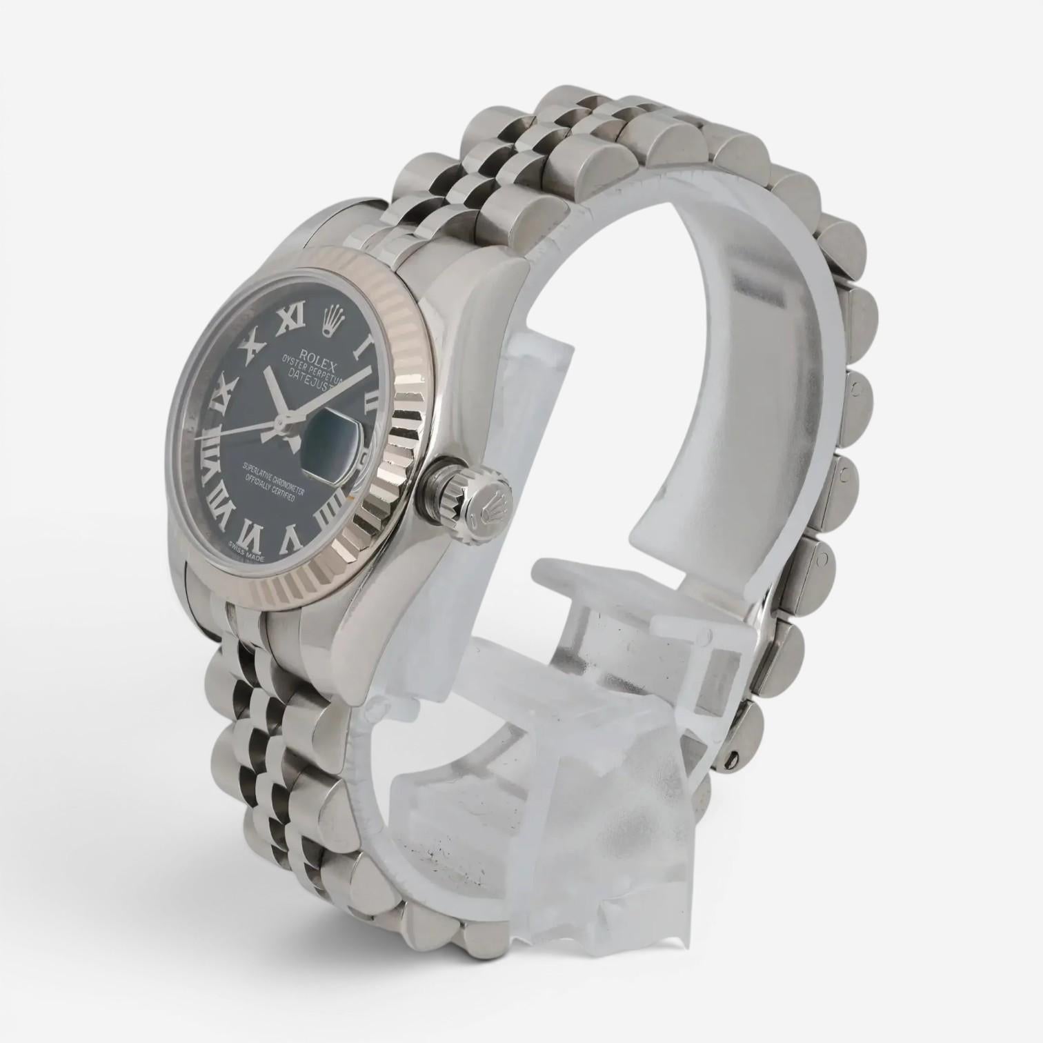 Rolex Lady-Datejust 18K White Gold & Stainless Steel Automatic Watch 179174-0013 — view 2
