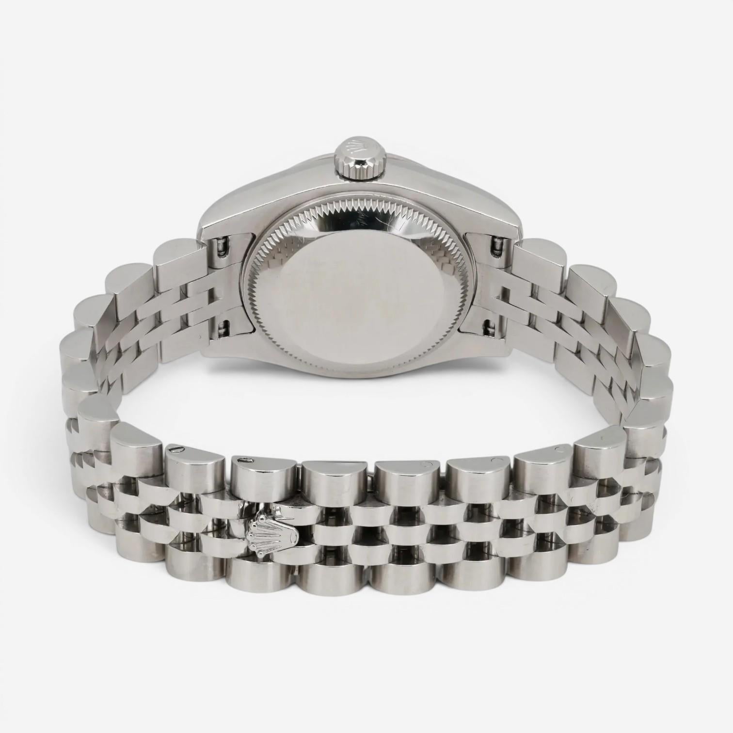 Rolex Lady-Datejust 18K White Gold & Stainless Steel Automatic Watch 179174-0013 — view 4
