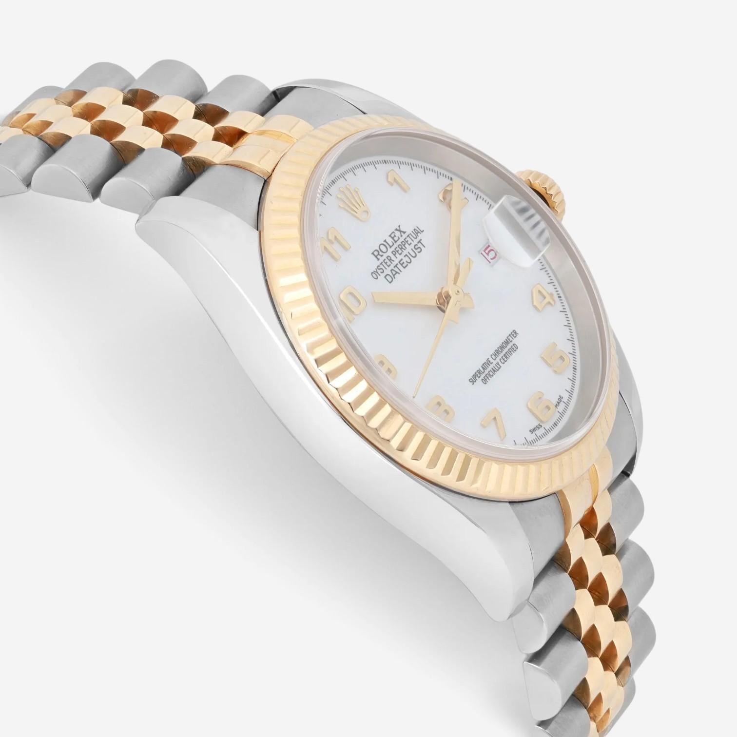 Rolex Datejust 36mm Stainless Steel Automatic Unisex Watch 116233 — view 3
