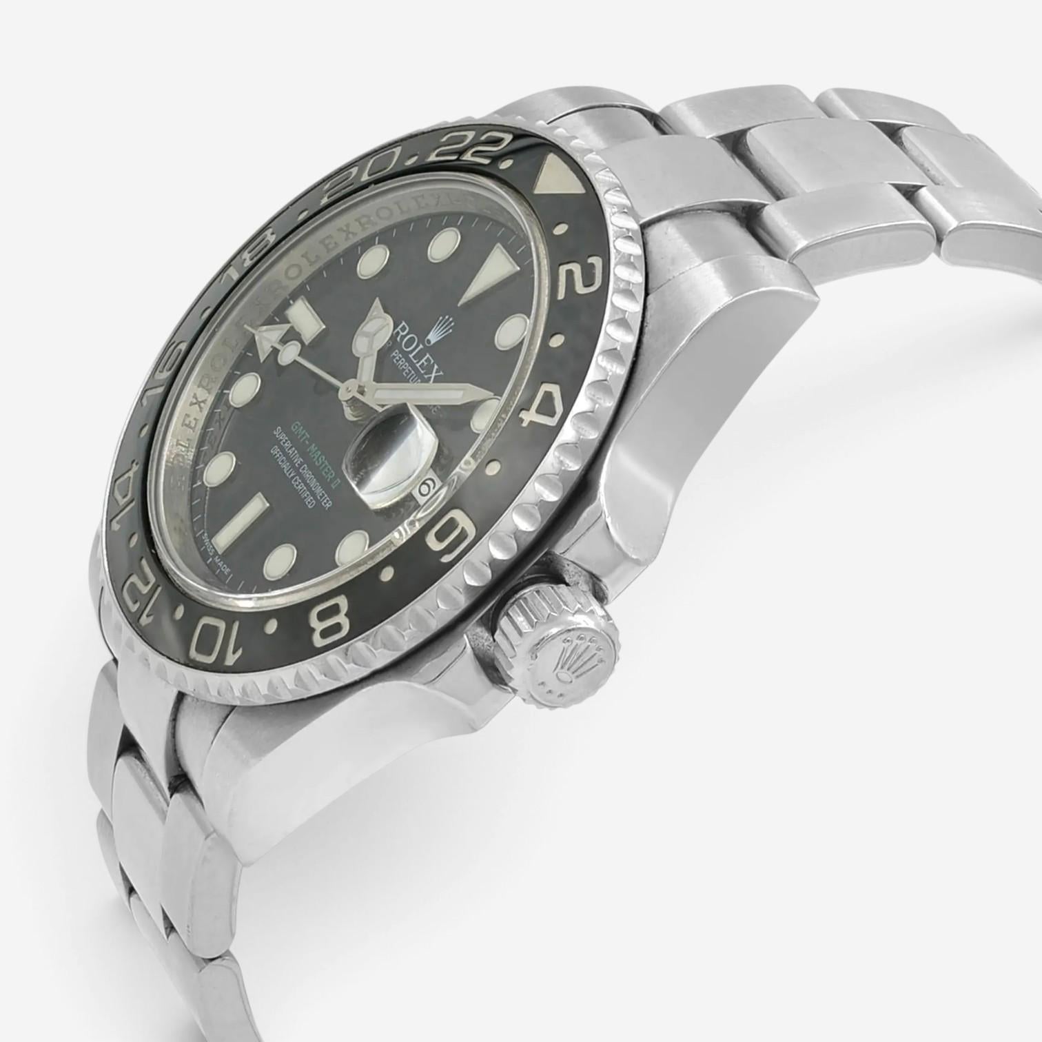 Rolex GMT-Master II Stainless Steel Automatic Men's Watch 116710LN — view 2