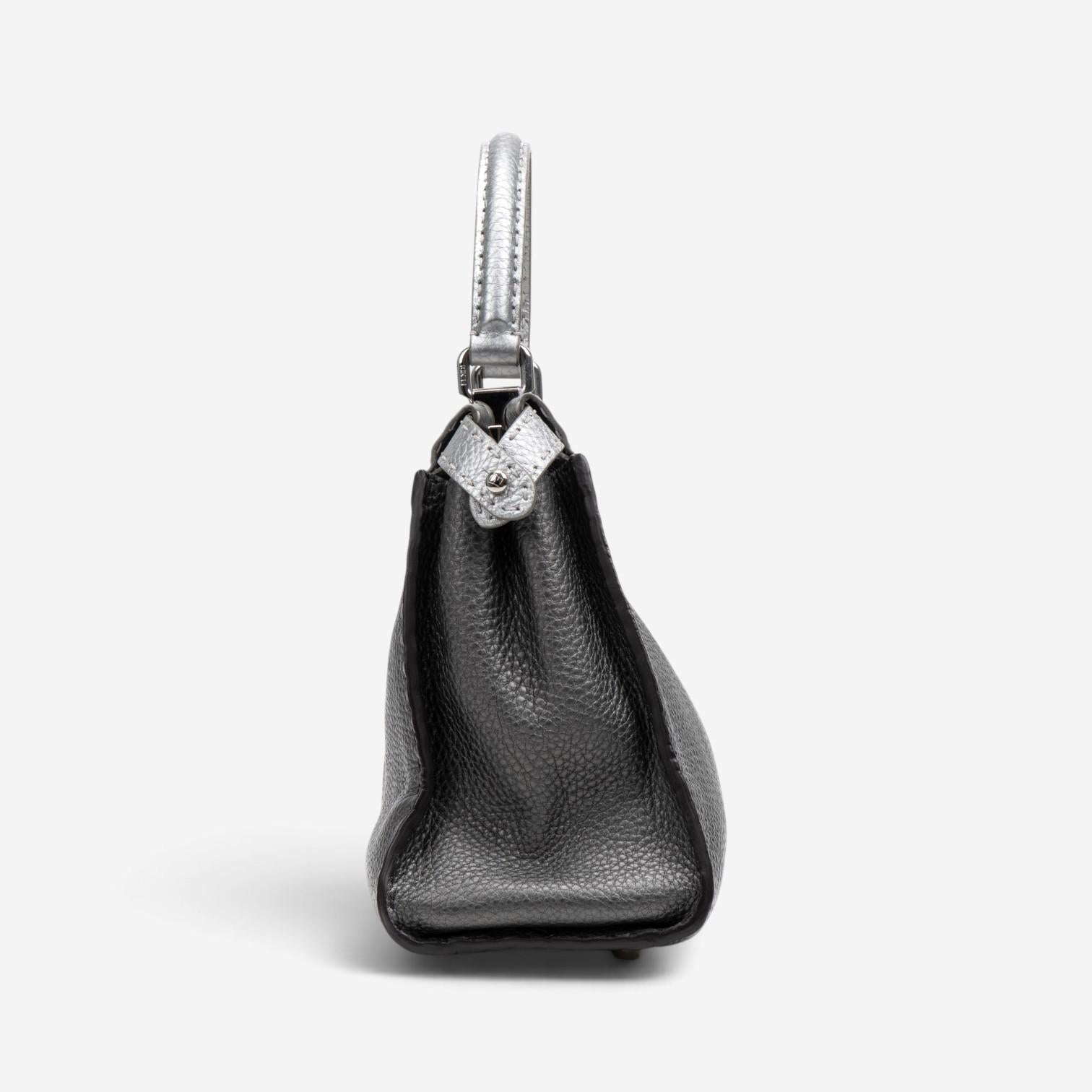 Fendi Peekaboo Pebbled Calfskin Leather Medium Selleria Bag GTU0759 — view 4