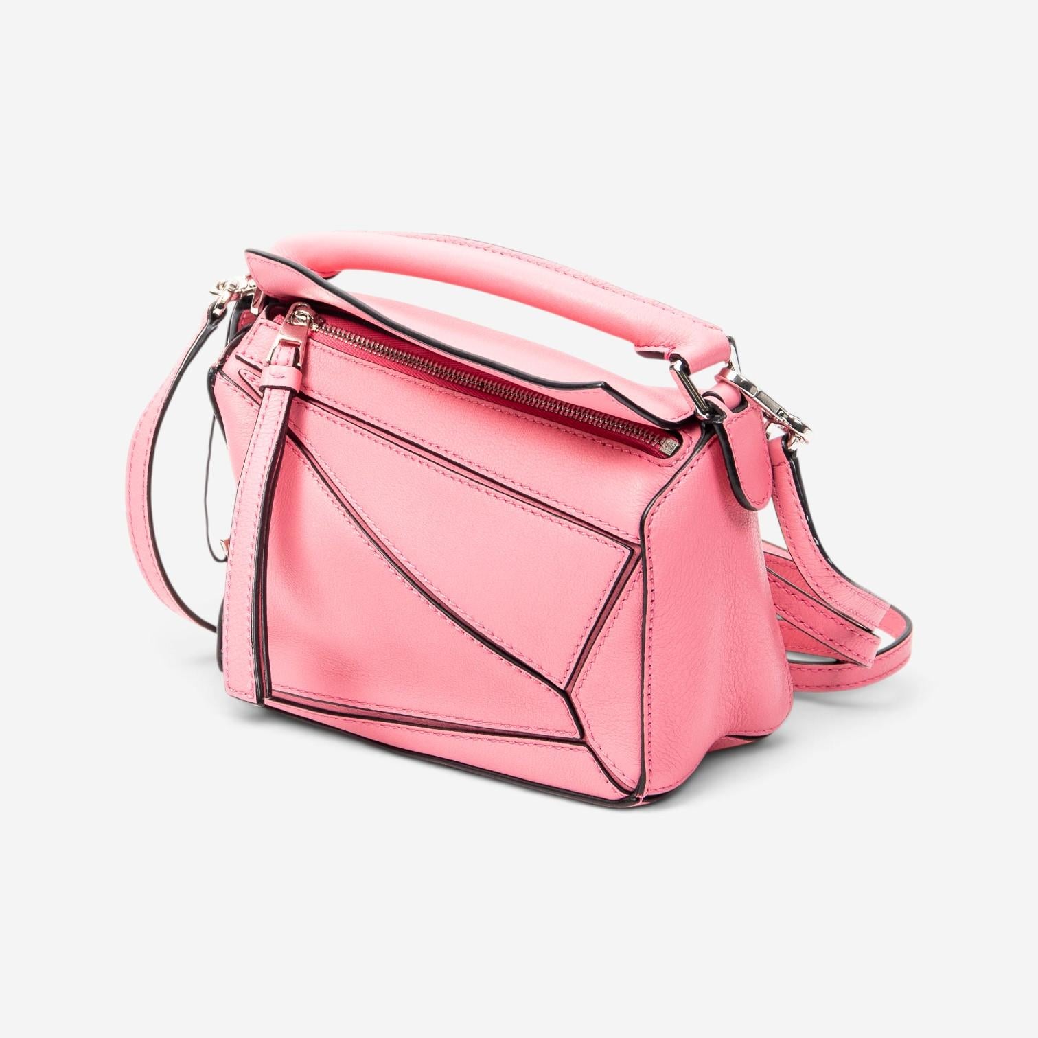 Loewe Pink Calfskin Leather Mini Puzzle Crossbody Bag ABC4083 — view 2