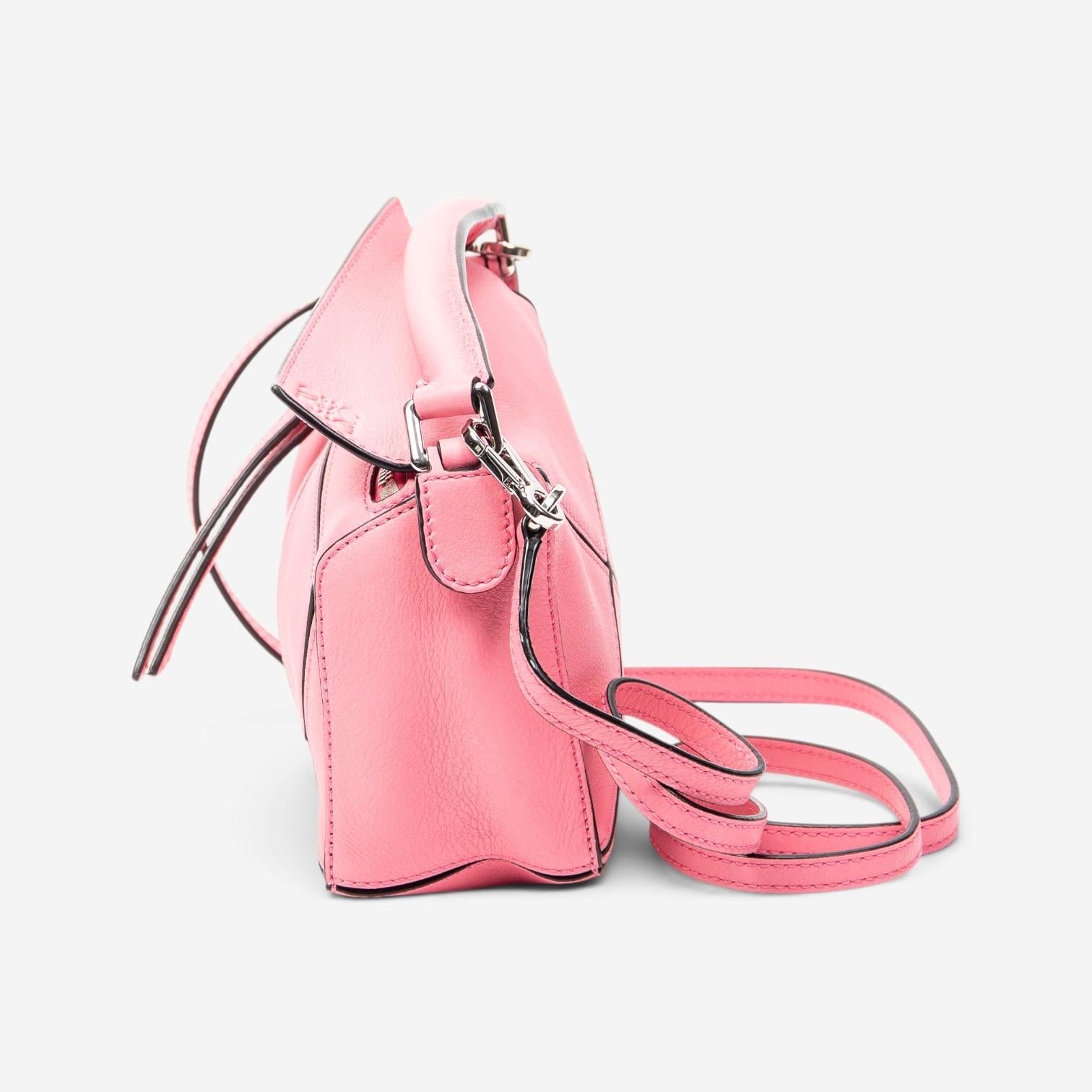 Loewe Pink Calfskin Leather Mini Puzzle Crossbody Bag ABC4083 — view 3