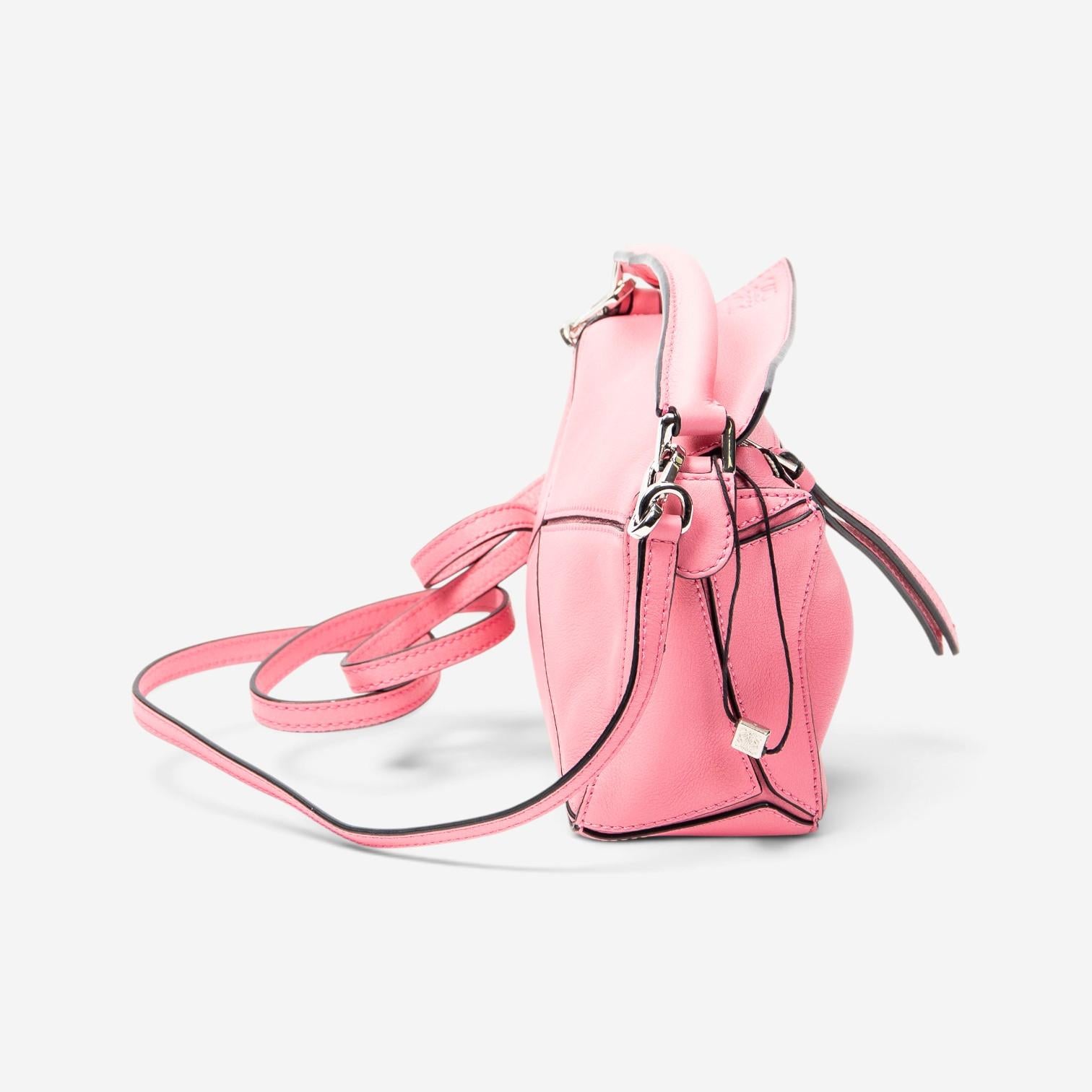 Loewe Pink Calfskin Leather Mini Puzzle Crossbody Bag ABC4083 — view 4