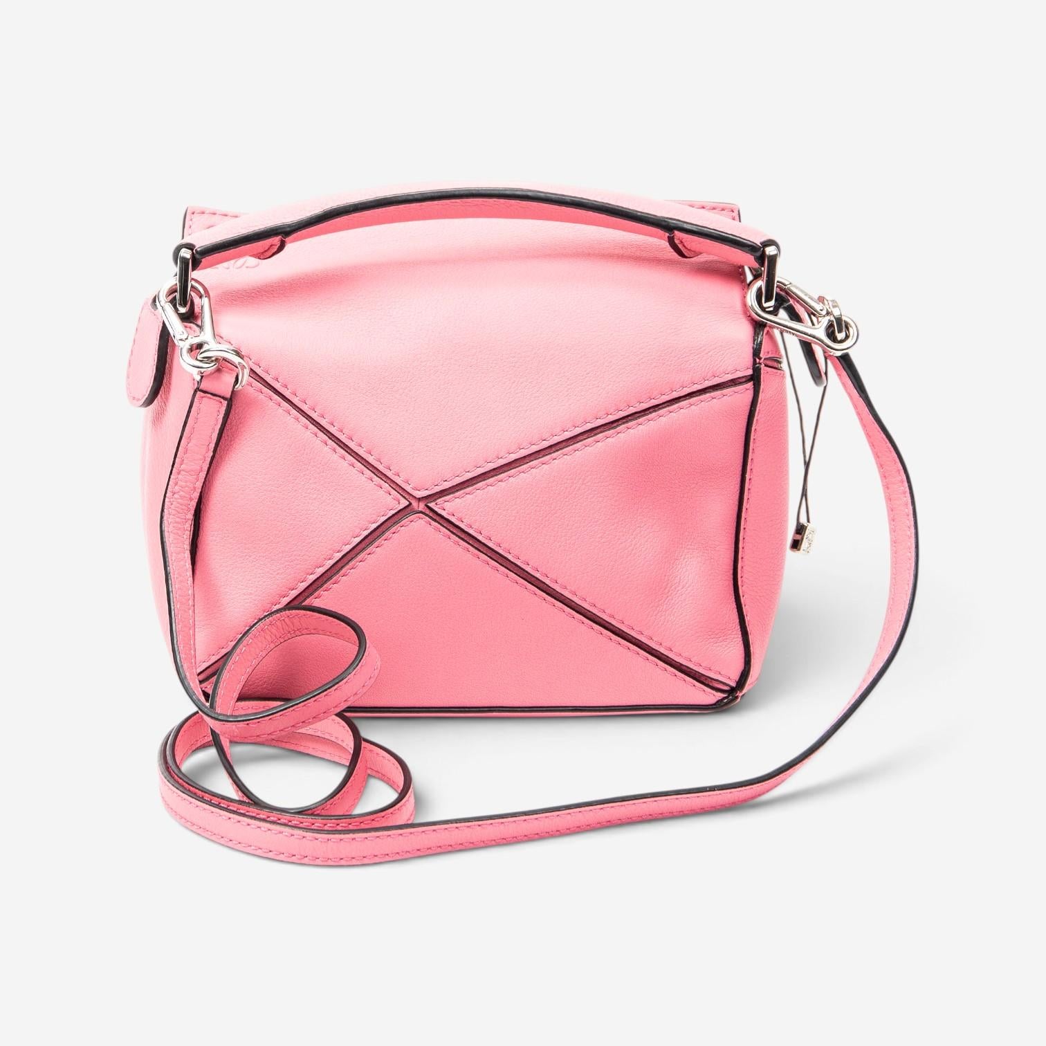 Loewe Pink Calfskin Leather Mini Puzzle Crossbody Bag ABC4083 — view 5