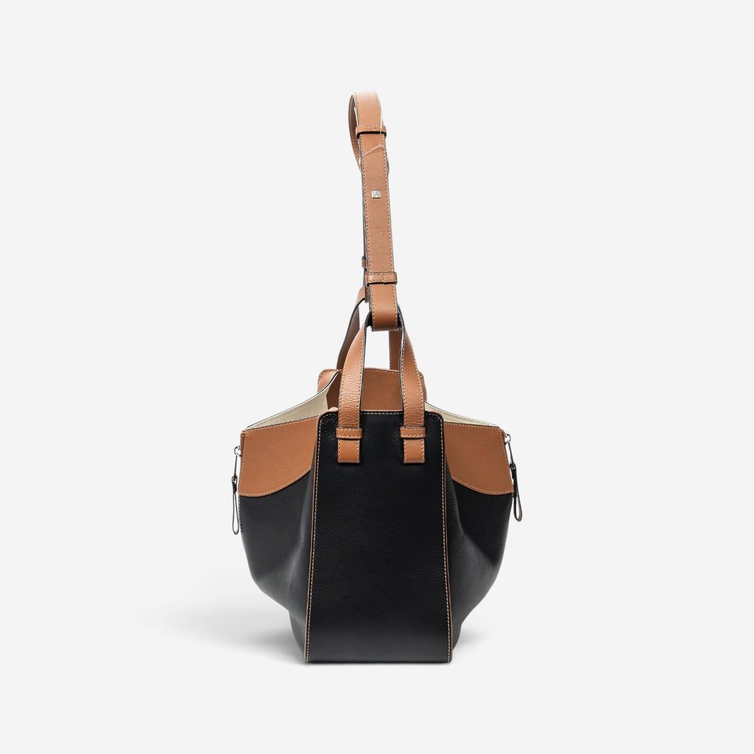Loewe Brown/Black Calfskin Leather Small Hammock Bag ABC0183 — view 3