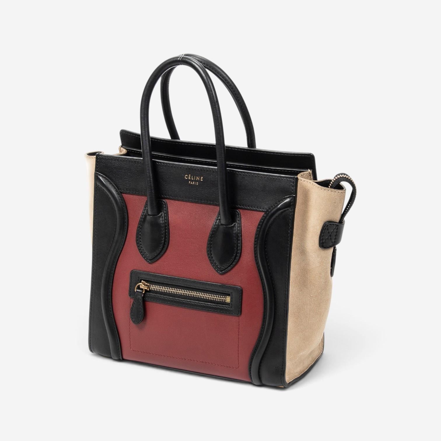 Celine Calfskin Leather Micro Luggage Tote Bag ABC3719 — view 2