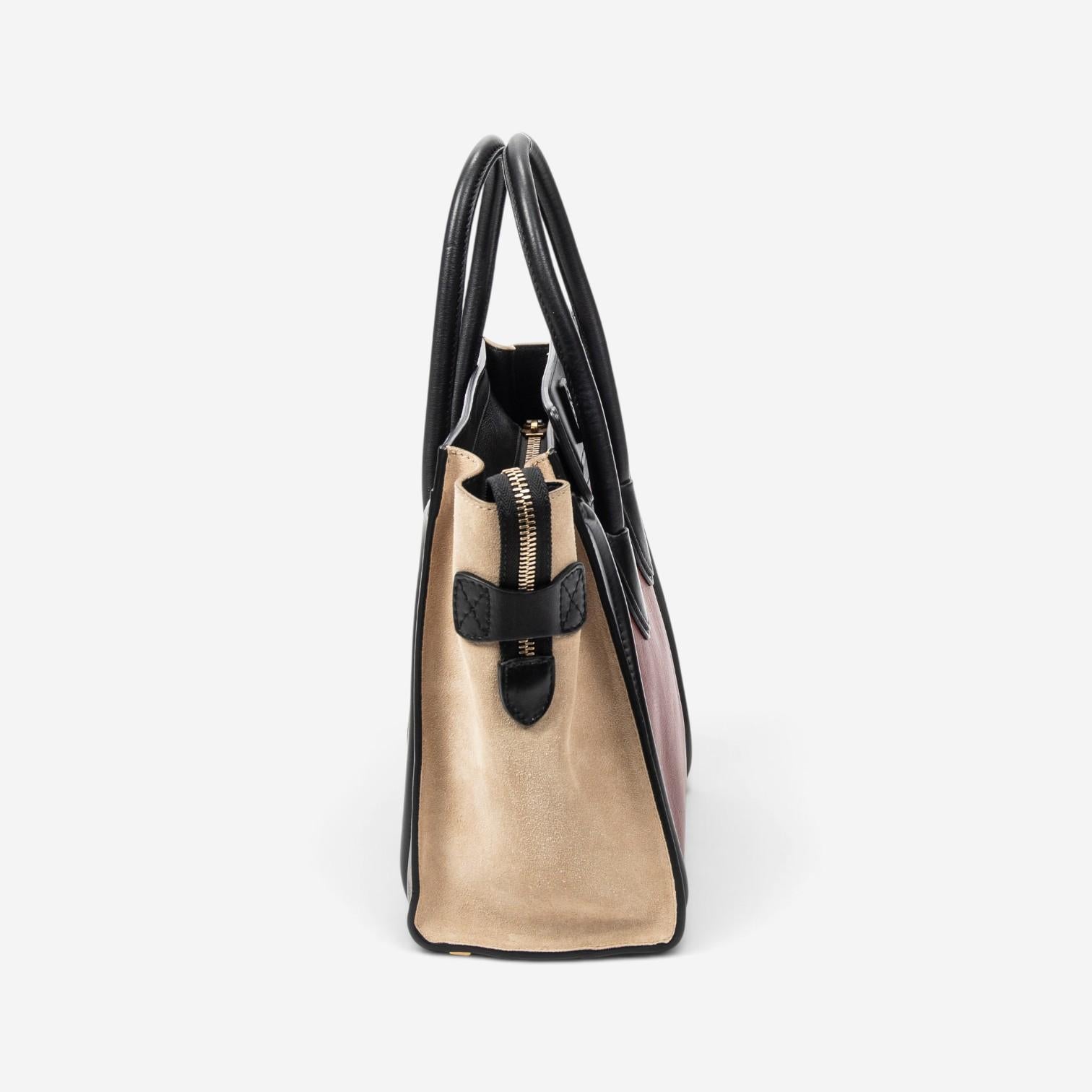 Celine Calfskin Leather Micro Luggage Tote Bag ABC3719 — view 3