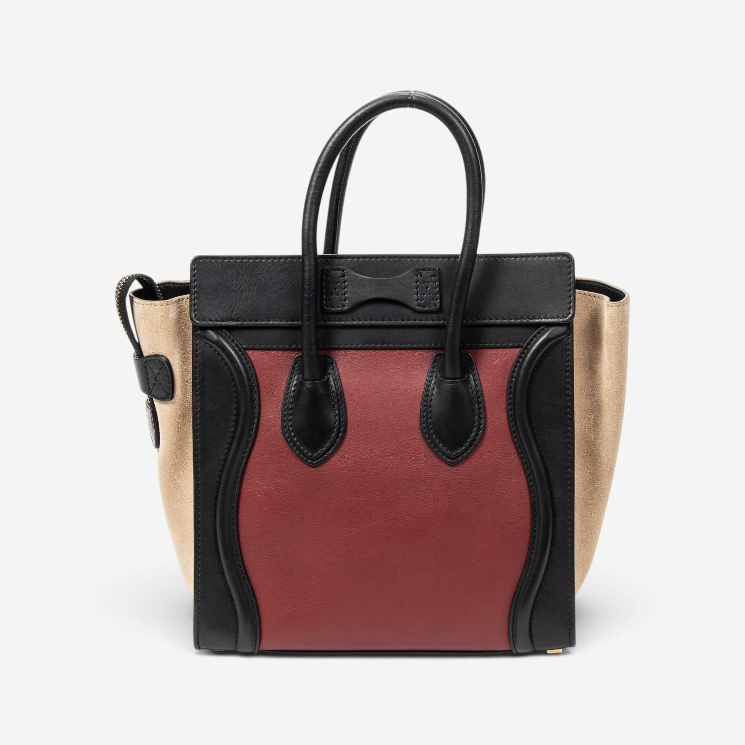 Celine Calfskin Leather Micro Luggage Tote Bag ABC3719 — view 5