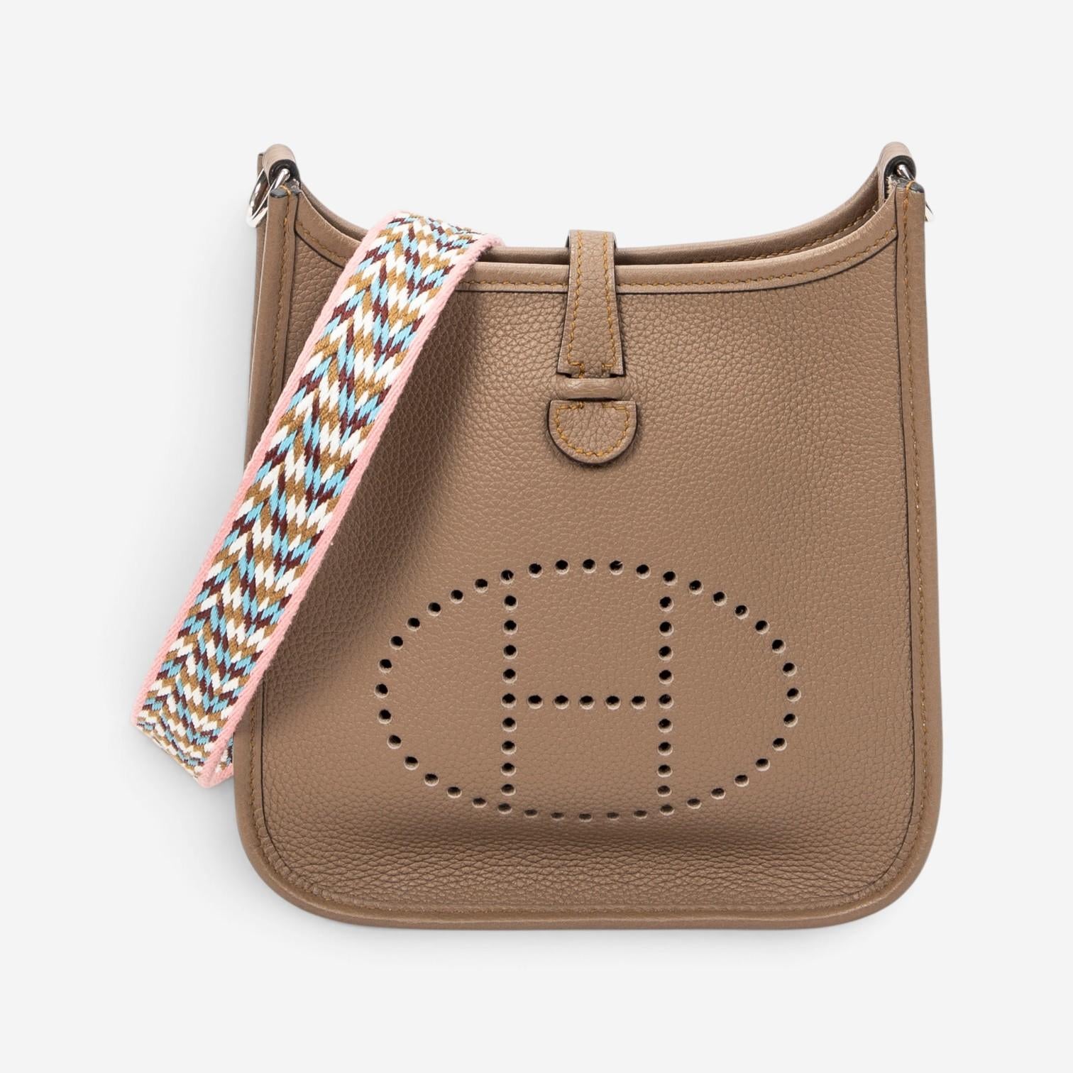 Hermès Evelyne Beige de Weimar Maurice Leather Crossbody Bag ABC6376