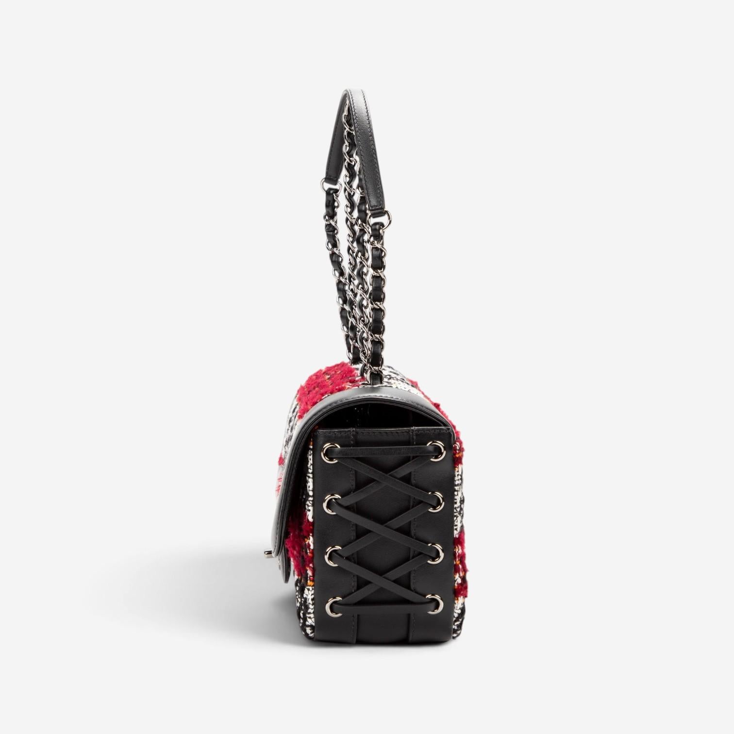 Chanel Timeless Tweed Canvas Shoulder Bag EAG6830 — view 3