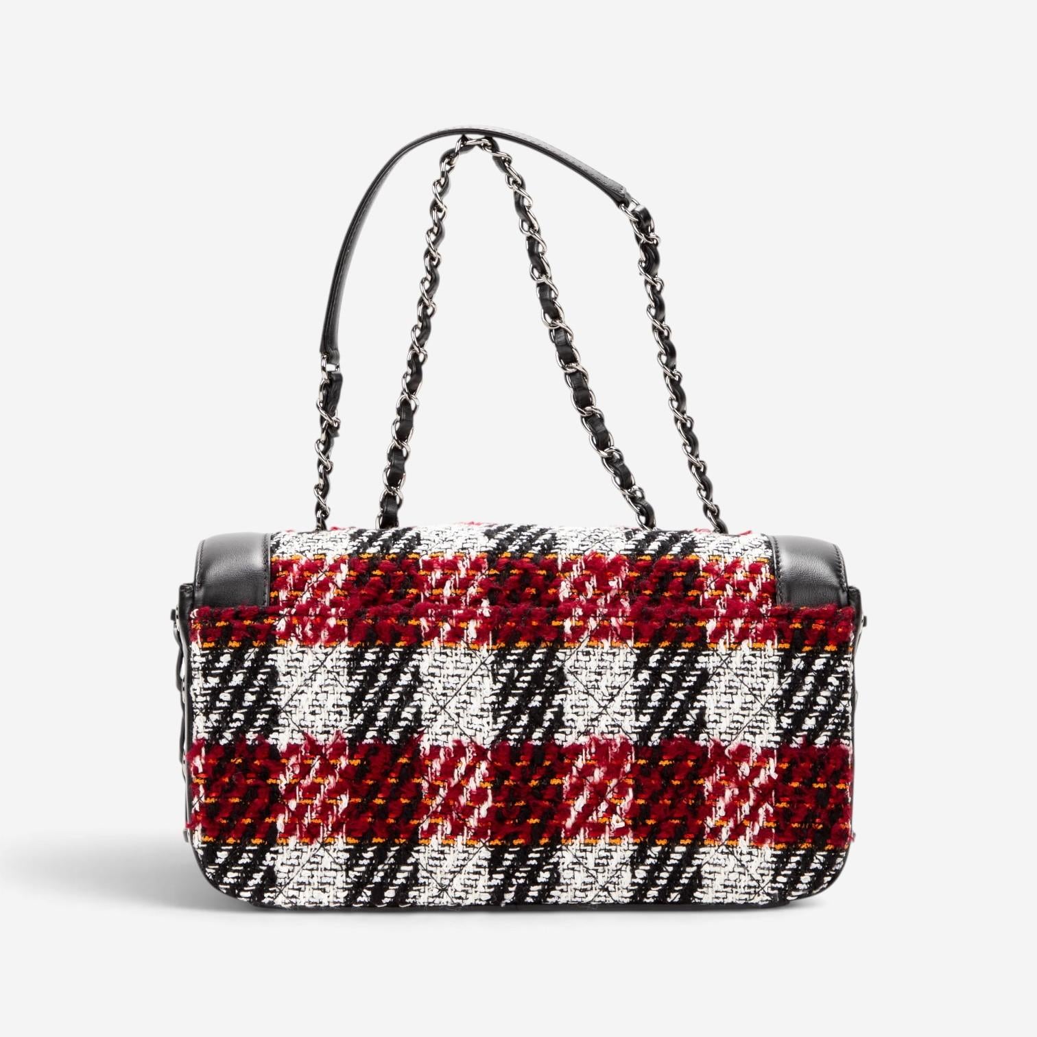 Chanel Timeless Tweed Canvas Shoulder Bag EAG6830 — view 4
